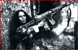 Falintil fighter armed with a captured Indon FNC