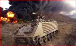 NZ APC's respond to militia arson