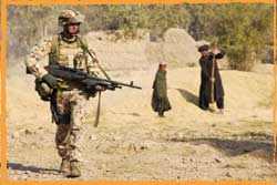 RTF1 Diggers patrol Tarin Kowt late 2006