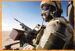 OBG-W Digger provides overwatch from a Bushmaster Dhi Qar Iraq 2007