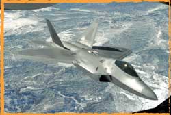 A USAF F-22A at Red Flag