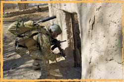 US Special Forces clear qualas near Gizab on the Uruzgan Daykundi border in Afghanistan.