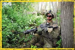 MTF4 Digger armed with a Mk 48 Mod0 Maximi in the Mirabad Valley