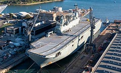 HMAS Adelaide Captain Cook Graving Dock Fleet Base East Sydney Harbour