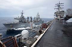 HMAS Stalwart AOR Philippine Sea USS Ronald Reagan Carrier Strike Group 5