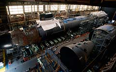 Austal USA's nuclear submarine module production