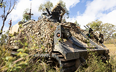 1st Armoured Regiment, Modular Robotic Vehicle, WE Platt Remotely Operated Weapons PLATTform, M134D minigun, Townsville Field Training Area
