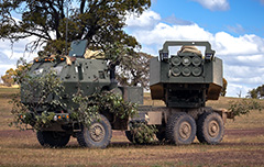 High Mobility Artillery Rocket System, 14th Regiment Royal Australian Artillery, 54 Siege Battery, 227mm GMLRS, Precision Strike Missile, Increment 1, Increment 2, PrSM, ATACMS, M57, Australian Army